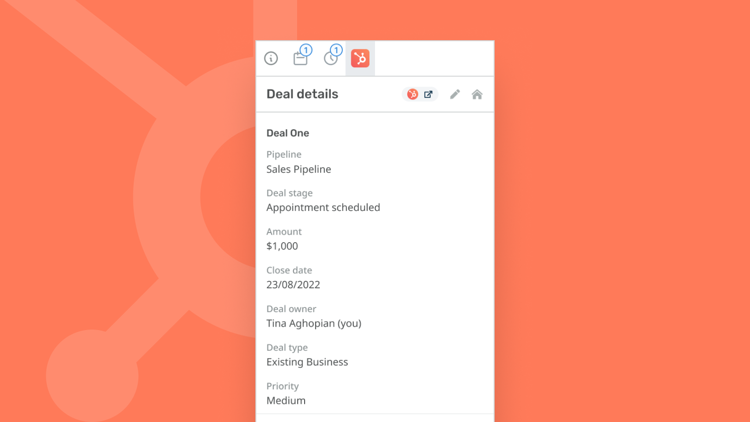 HubSpot screenshot