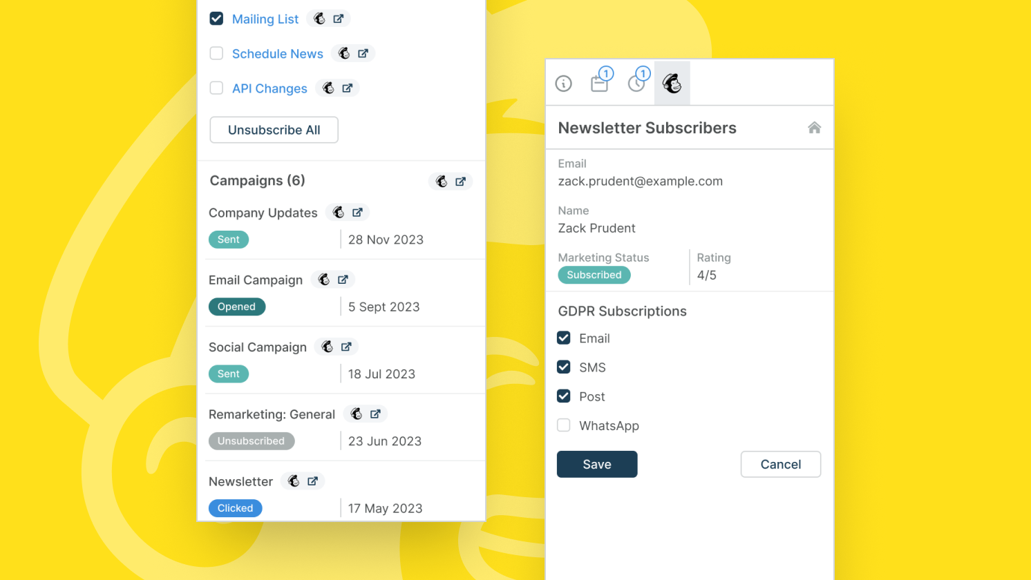 Mailchimp screenshot