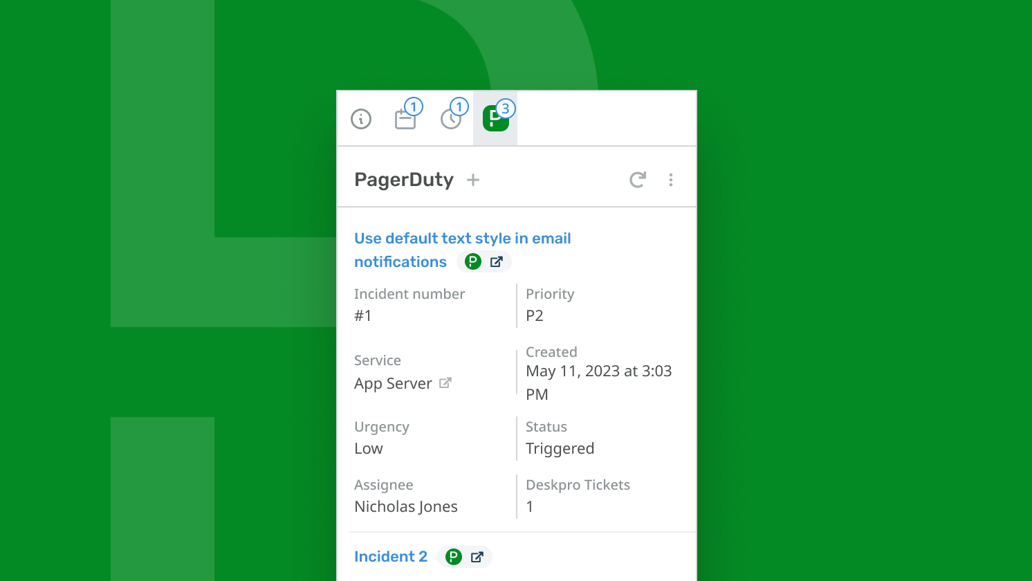 PagerDuty screenshot