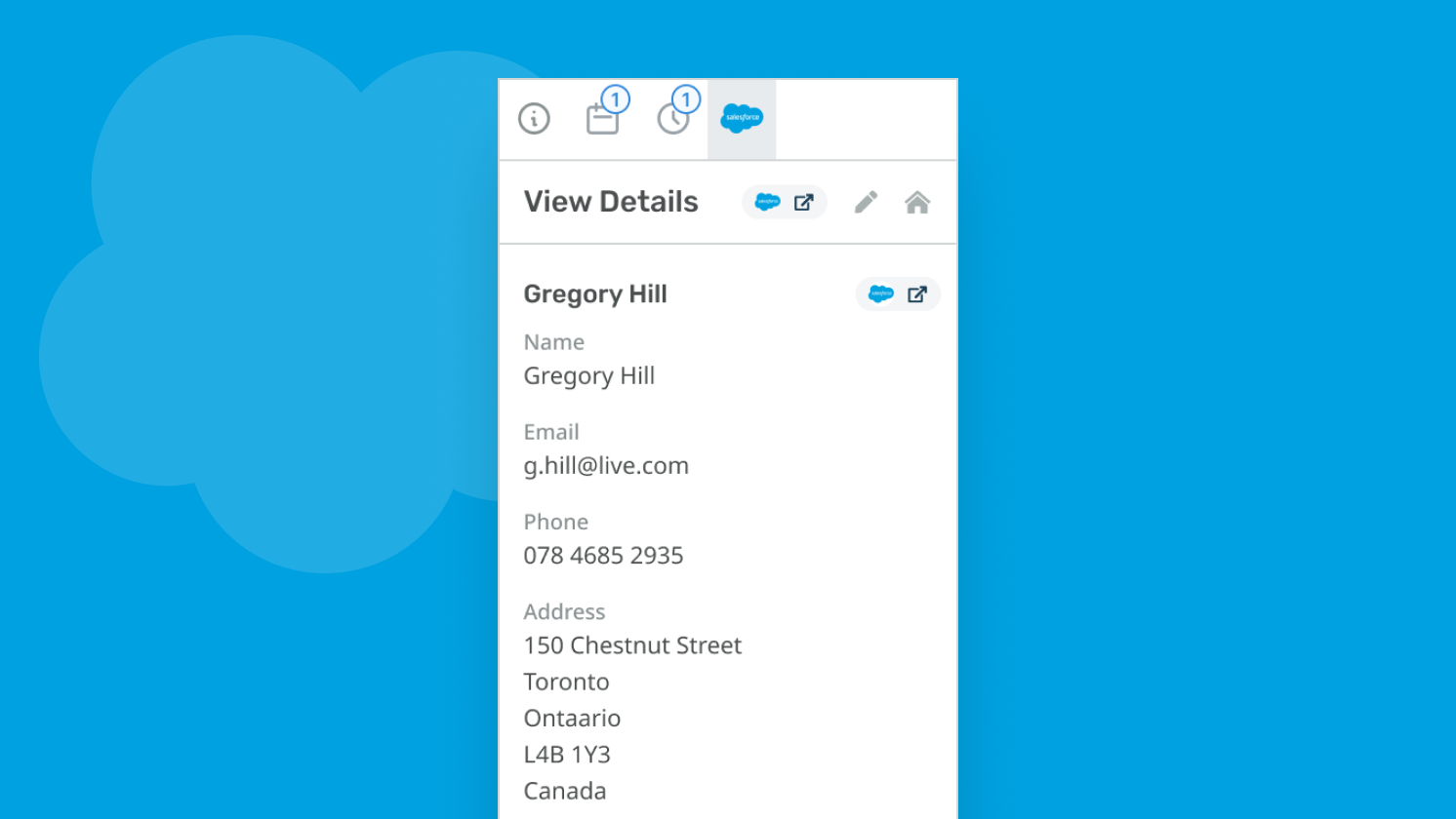 Salesforce screenshot
