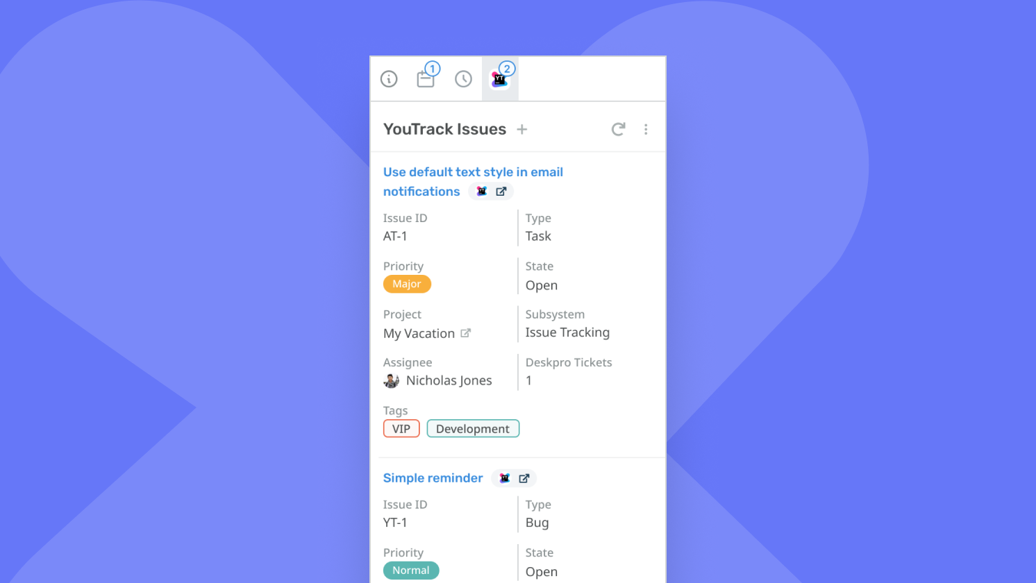 YouTrack screenshot